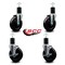 Service Caster 5'' Soft Rubber Wheel Swivel 1-3/4'' Expanding Stem Caster Set 2 Brakes, 4PK SCC-EX20S514-SRS-2-TLB-2-134 - alternate 5